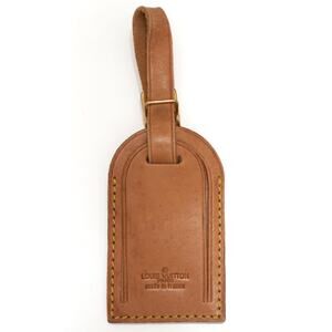 Authentic Louis Vuitton Vachetta Leather Luggage Name Tag 22